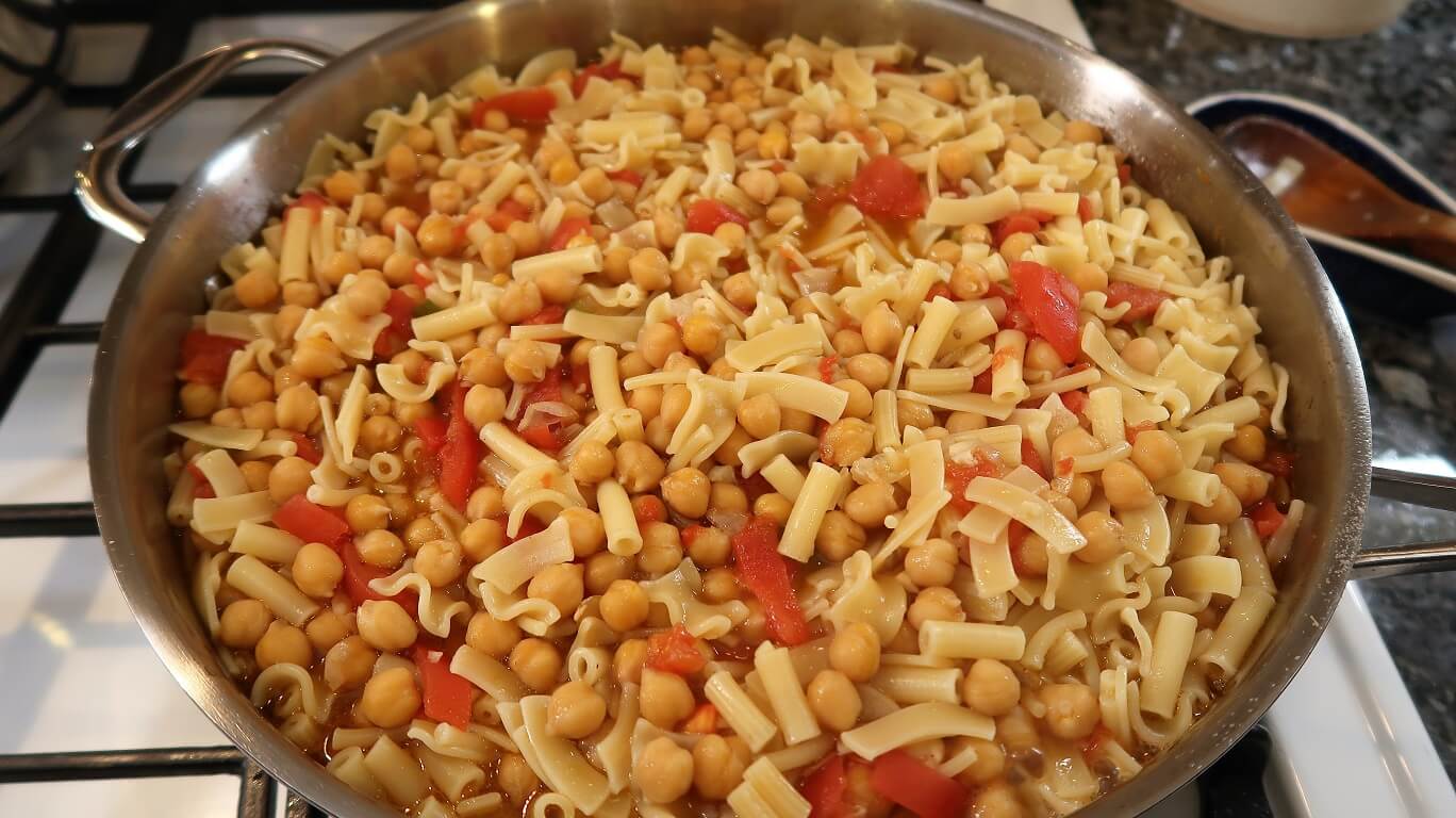 Pasta With Chickpeas Recipe White Sauce Version Pasquale Sciarappa Pasta With Chickpeas