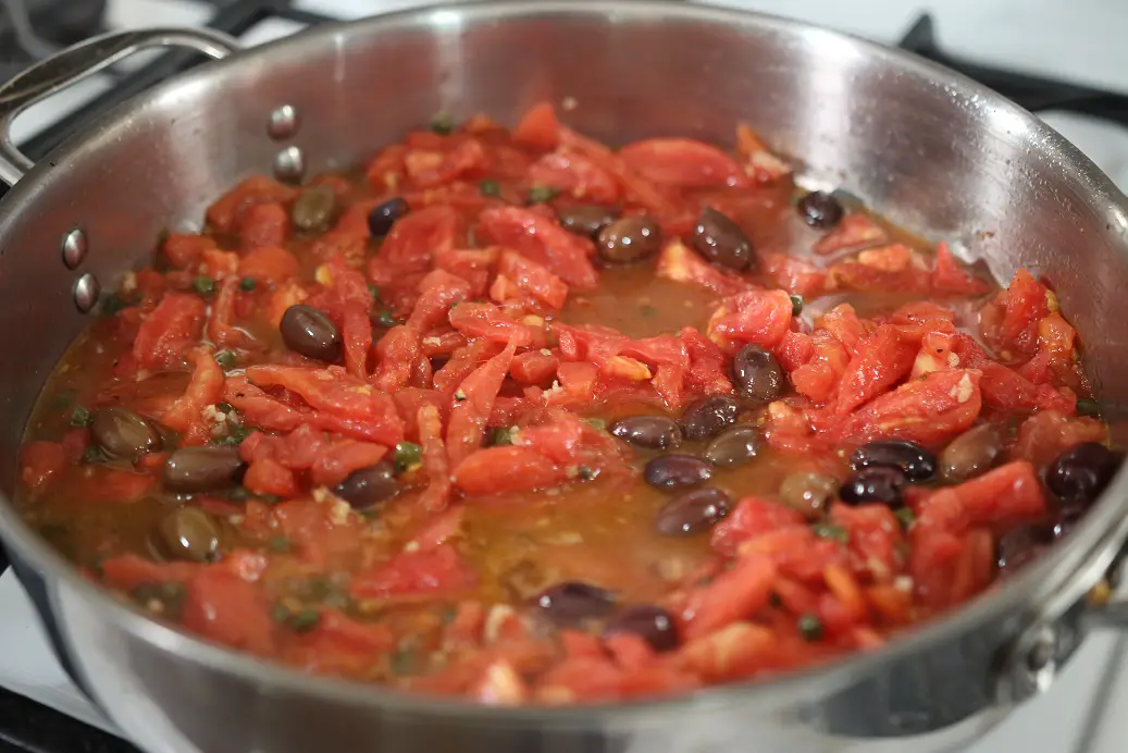 Cod in Puttanesca Sauce Pasquale Sciarappa Recipes