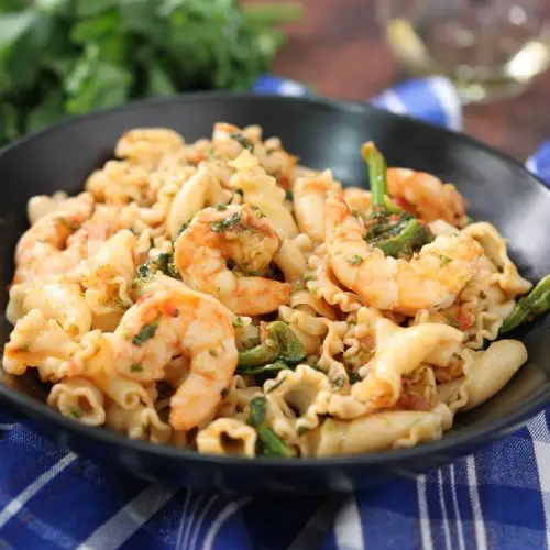 Pasta with Shrimp and Broccoli Rabe | Pasquale Sciarappa Recipes