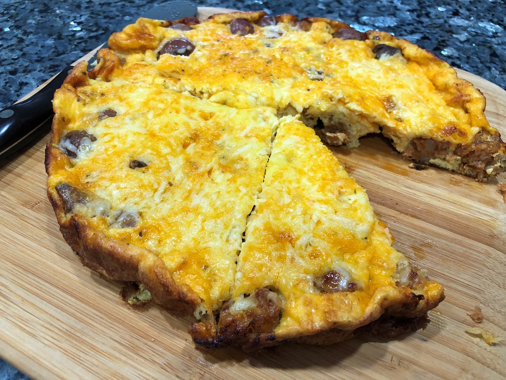 Sausage and Wild Onions Frittata