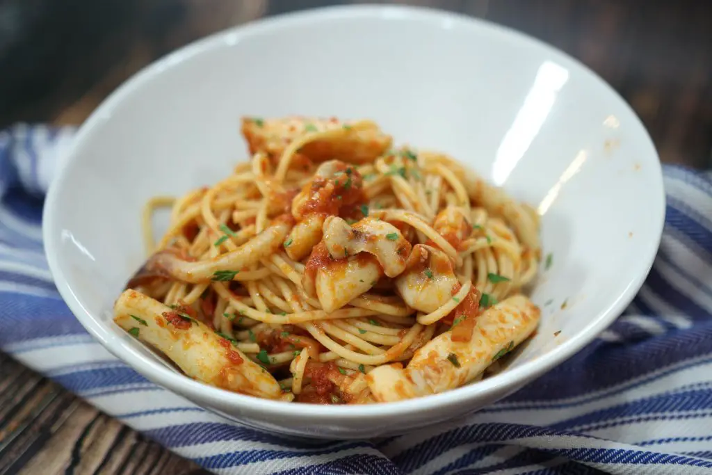 Seppie Fra Diavolo with Spaghetti Pasquale Sciarappa Recipes
