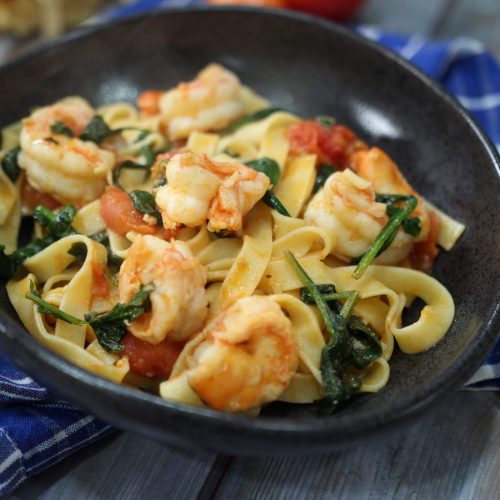 Fettuccine with Shrimp and Spinach Pasquale Sciarappa Recipes