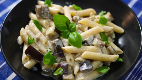 Eggplant Ricotta Pasta